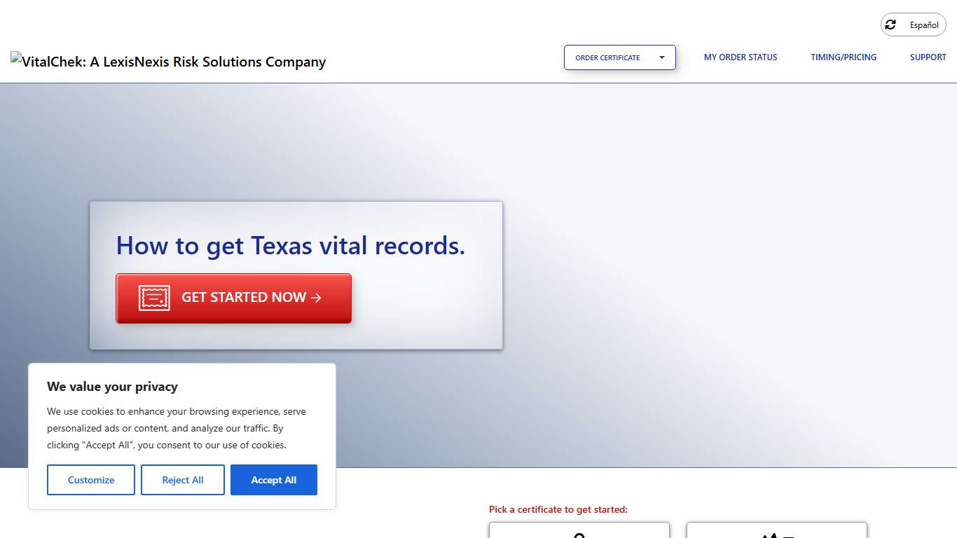 Texas (TX) Death Certificates Death Records - VitalChek